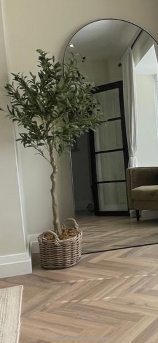 6FT Artificial Olive Tree – Lifelike Faux Plant for Home & Office Décor