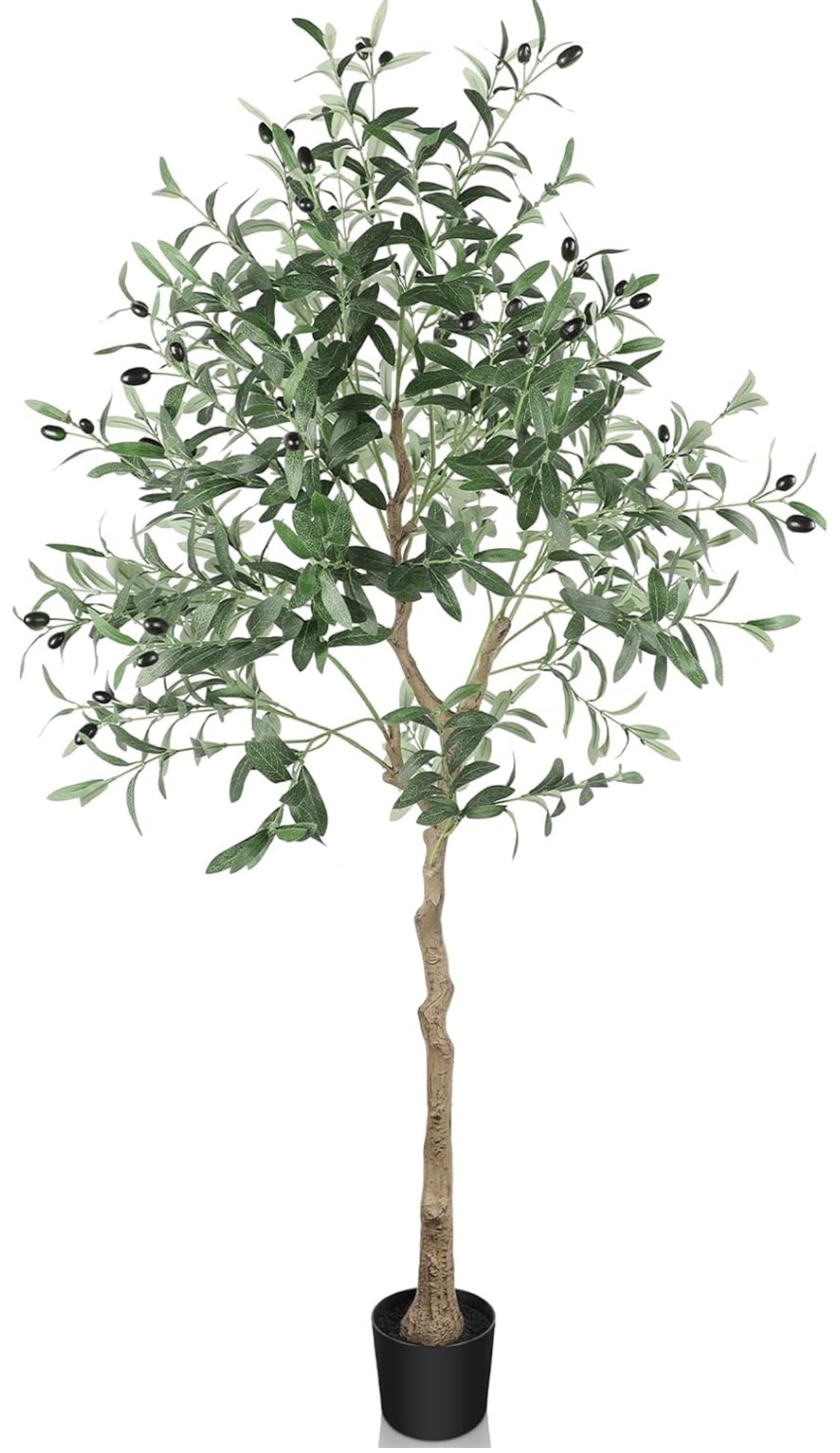 6FT Artificial Olive Tree – Lifelike Faux Plant for Home & Office Décor